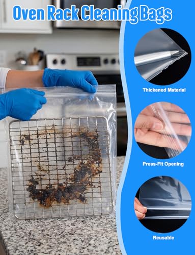 4-Pack Heavy Duty No Scrub Oven Rack Cleaner Bags