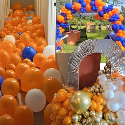 114pcs Orange Balloon Kit - Latex Balloons for Party Decor