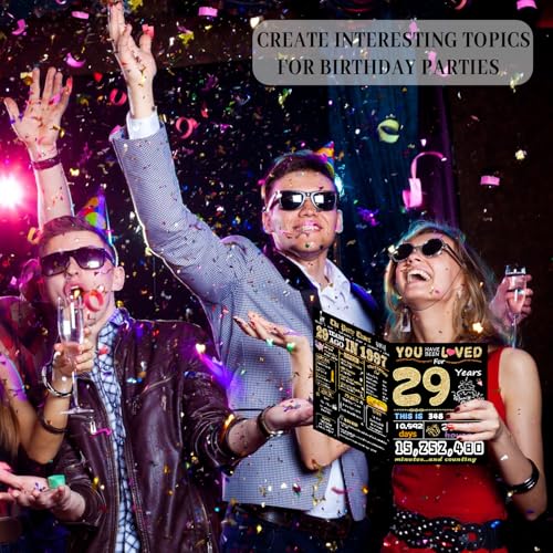 29th Birthday Card - Back in 1997 Milestone Greeting Card for Men & Women