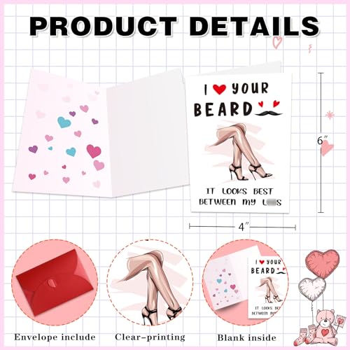 Funny Valentine's Day Card for Him | Naughty 4"x6" Greeting Card