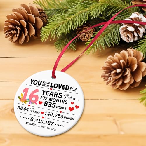 Sweet 16 Ceramic Ornament - Inspirational Gift for Girls