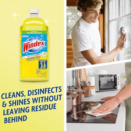 Windex Citrus Multisurface Disinfectant Cleaner Refill - 2L