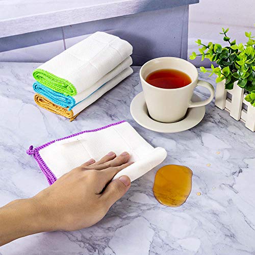 TSKECN 10-Piece Kitchen Dish Cloth Set, Highly Absorbent Reusable Towels