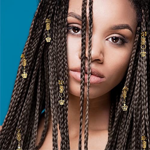 RED by Kiss Hair Cuffs and Braid Charms for Braiding 3PCS