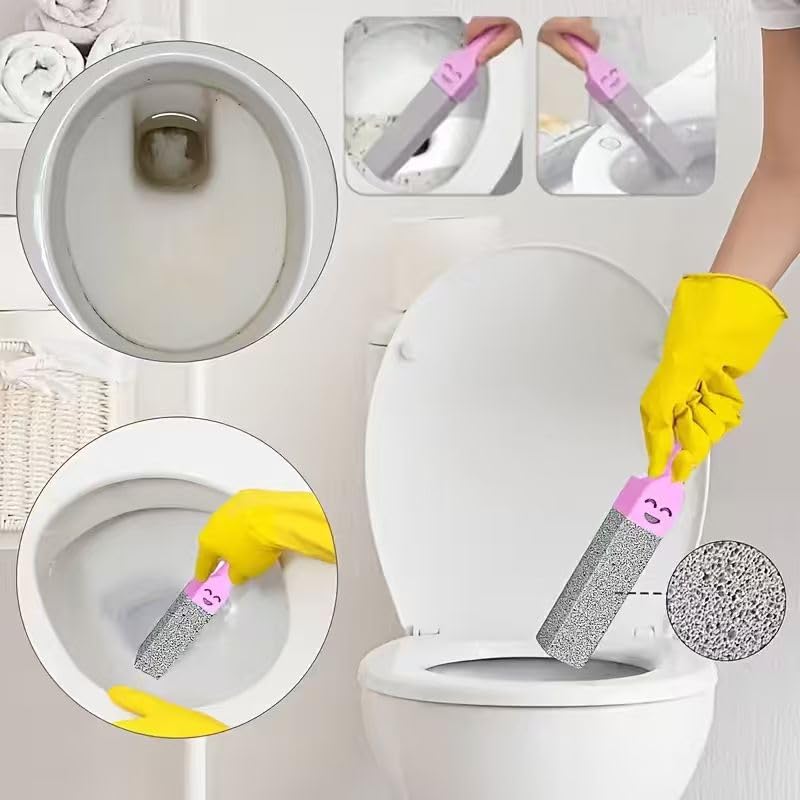 6 Pack Heavy Duty Pumice Stone for Toilet & Multi-Surface Cleaning
