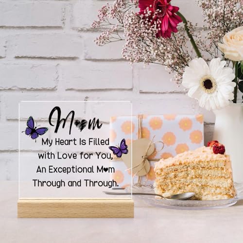 Unique Acrylic Plaque Gift for Mom - Appreciation Desk Decor