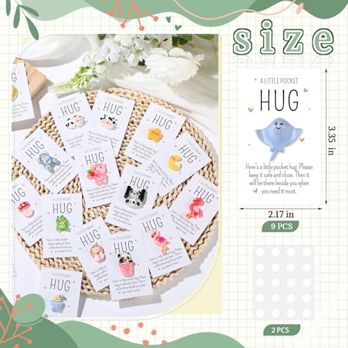 Wonderjune Pocket Hug Tokens - 30 Sets of Animal Appreciation Gifts