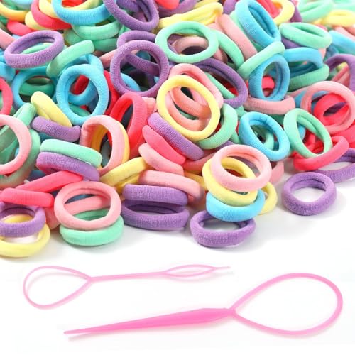 400 Pcs Baby Hair Ties Soft Elastic Ouchless Toddler Hair Elastics