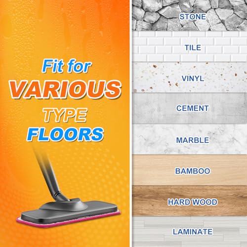Microfiber Steam Mop Pads for Schenley & Dupray Cleaners - 2 Pack