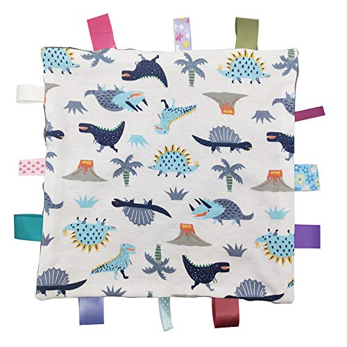 Inchant Baby Boy Tag Security Blanket - Soft Plush Taggie Blanket for Newborns & Toddlers