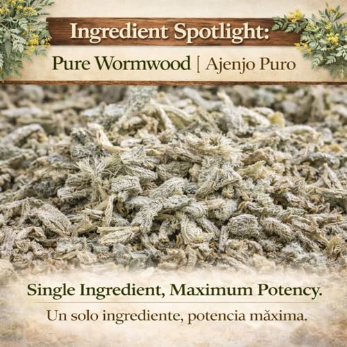 Ajenjo Herbal Tea - 4 oz Loose Leaf Wormwood - 100% Natural & Vegan