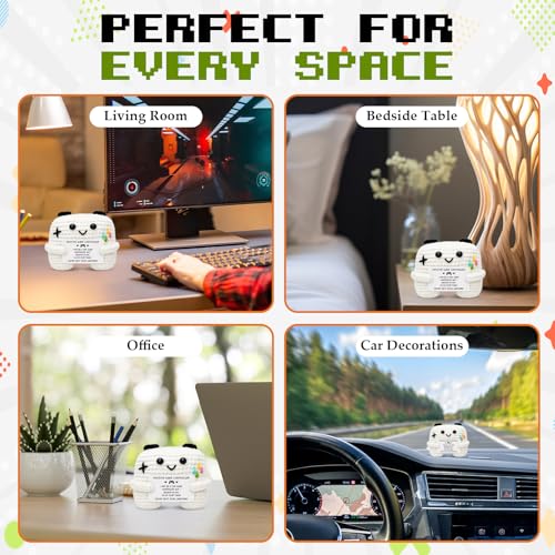 Handmade Crochet Game Controller Gift - Positive Support for Gamers