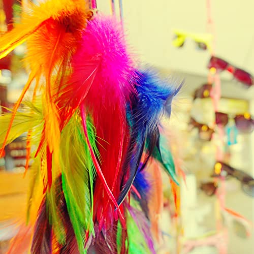 100 Pack Rose Red Goose Feathers for DIY Crafts & Decor