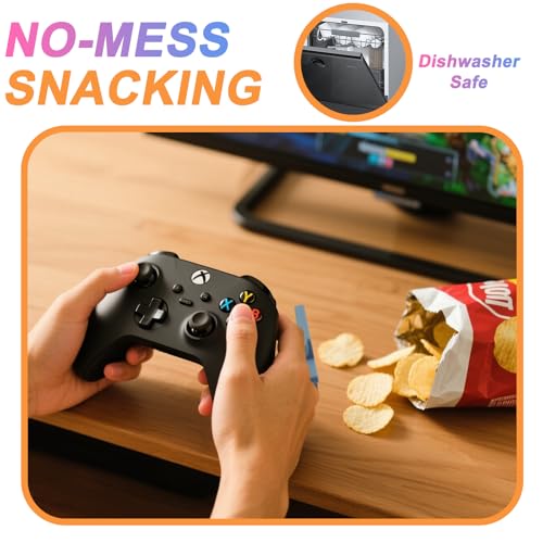 DWEHSHIELD 4 PCS Finger Chopsticks-BQ - Reusable Snack Grabber for Gamers
