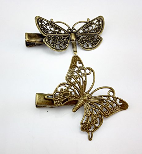 yueton 6-Piece Vintage Butterfly and Flower Hair Clip Set