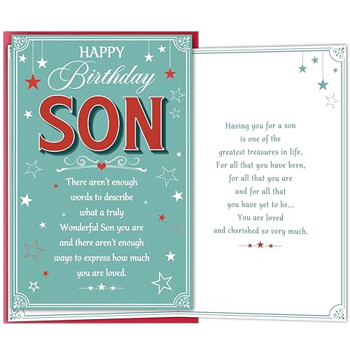 Heartfelt Birthday Card for Son - Meaningful Gift from Parents