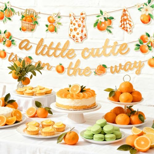 NICROHOME EUR Little Cutie Baby Shower Decoration Banners Set