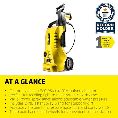 Kärcher K 2 Power Control Electric Pressure Washer - 1700 PSI, 1.45 GPM