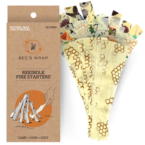 Bee's Wrap ReKindle Natural Fire Starters - 25 Uses for Indoor & Outdoor