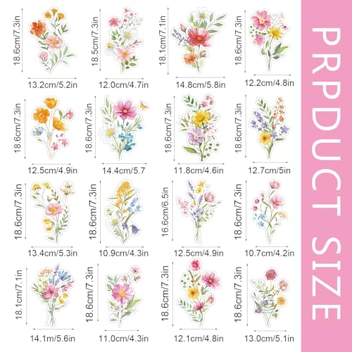 36 Pcs Wildflower Hanging Swirl Decorations for Birthday Parties & Weddings