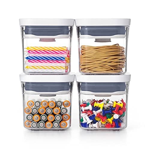 OXO Good Grips 8-piece 0.2 Qt Mini POP Container Set for Dried Herbs, Spices and More