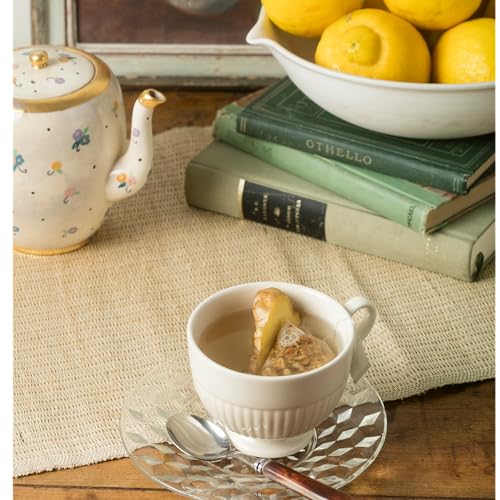 Harney & Sons Organic Ginger Lemon Herbal Tea, 20 Pyramid Sachets in Tin