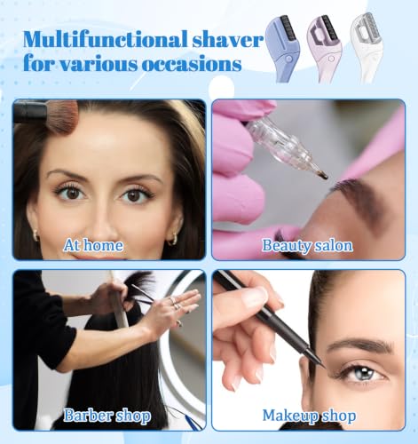 Acrbeli 6-Piece Eyebrow Razor Set with Protective Covers