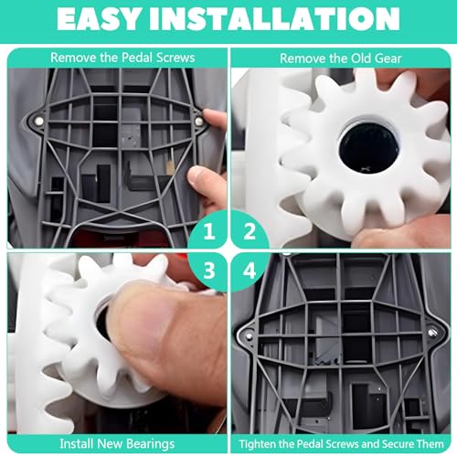 Larrel Spin Mop Replacement Parts 4 Pack for O-Cedar & Vileda Buckets