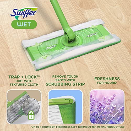 Swiffer Sweeper Wet Mopping Cloths with Febreze, Lavender Vanilla - 48 Count