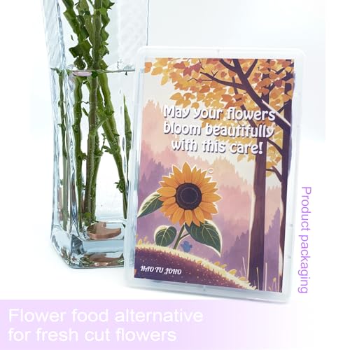 Copper Flower Food Charm for Fresh Cut Flowers - Moon Shape, 1 Pcs