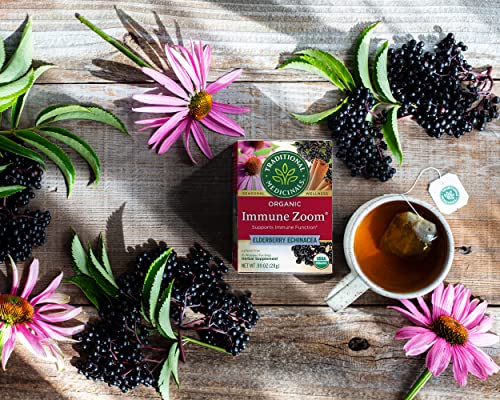 Traditional Medicinals Organic Elderberry Echinacea Tea - 16 Bags