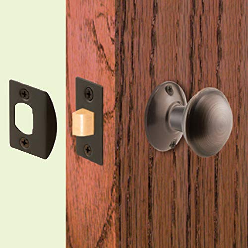 Prime-Line Classic Bronze Passage Door Latch for Interior Use