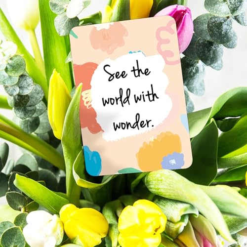 50 Pcs Inspirational Motivational Cards with Blank Back for Notes