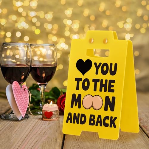 Quirky Love Heart Desk Sign – Fun Office Decor for Him & Her