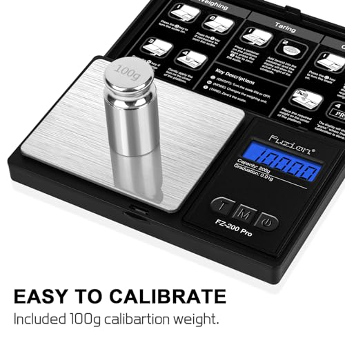 Fuzion FZ-200 Pro Digital Pocket Gram Scale 200g x 0.01g