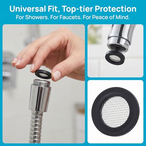 PAGOW 40pcs Shower Head Screen Filter Gaskets & Rubber Washers