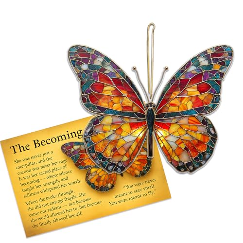 Monarch Butterfly Suncatcher Ornament - Meaningful Gift with Story Card