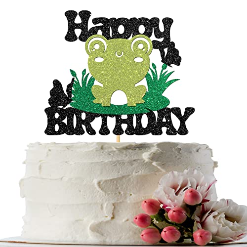 Frog Birthday Cake Topper - Cute Party Decor for Kids