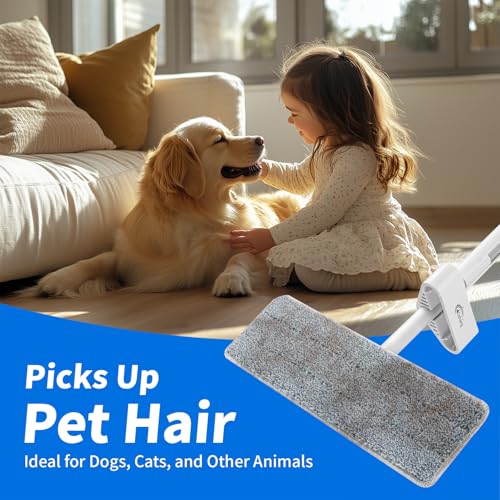 Oshang Microfiber Flat Mop Head Refill - 14.5" x 4.5" Pads