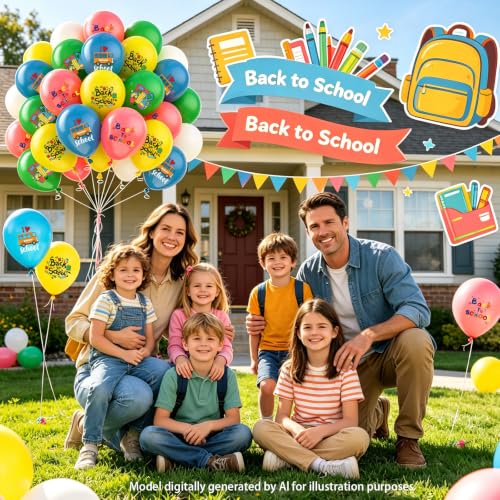 Back to School Balloon Set - 45PCS Classroom Party Decor
