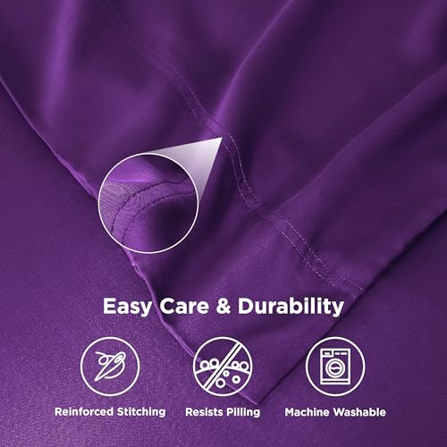 Bedsure Bamboo Rayon Pillow Cases Set of 2, 20x30 Inches - Cooling & Soft