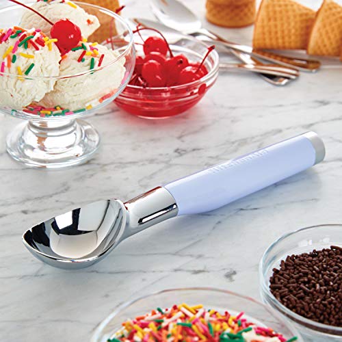 KitchenAid Lavender Ice Cream Scoop, 8.6-Inch Ergonomic Design