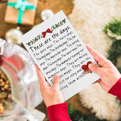 Romantic Christmas Card for Couples - Heartfelt Holiday Greeting