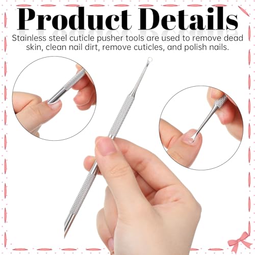 ZEYIYER Stainless Steel Dual-End Cuticle Pusher with Sandpaper