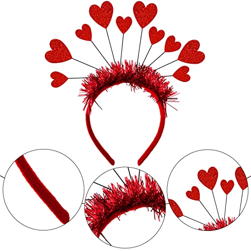 Valentine's Day Red Heart Headband and Sunglasses Party Set