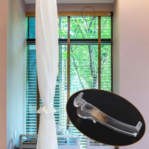 12 Clear Plastic Valance Clips for 2.45" Horizontal Blinds