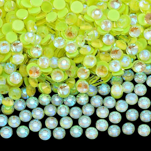BLINGINBOX Flatback Luminous Rhinestones 288pcs 6.5mm SS30 Glass Crystals
