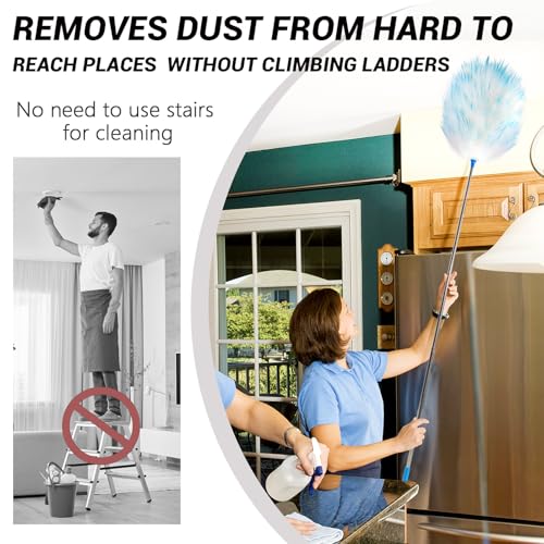NEWONG 5-Pack Extendable Lambswool Duster Set, 35-55" Reach