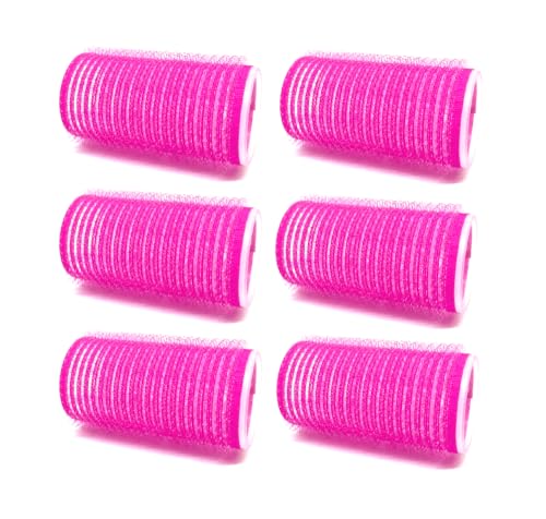 Self Grip Hair Rollers 6-Piece Medium 1.2 Inch Assorted Colors