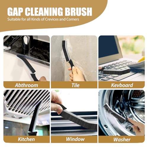 4-Piece Crevice Cleaning Brush Set for Hard-to-Reach Areas